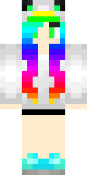 Rainbow Locks Minecraft skin