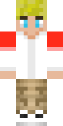 Red & White Raglan Minecraft skin