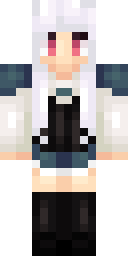 Silverwolf Girl Minecraft skin