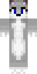 Snow Husky Minecraft skin