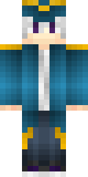 Headset Hood Blue Minecraft skin