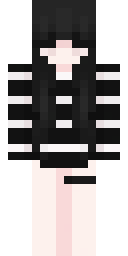 Prison Stripes Girl Minecraft skin