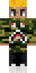 Camo Drip Blond Minecraft skin