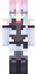 Cyber Pale Girl Minecraft skin