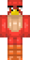 Red Bird Suit Minecraft skin
