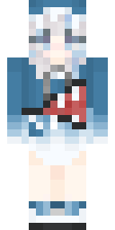 Shark Girl Blue Minecraft skin