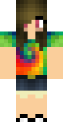 Tie Dye Girl Minecraft skin