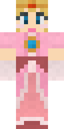 Royal Peach Gown Minecraft skin