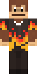 fire monkey Minecraft skin