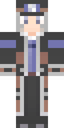Silver Kunoichi Minecraft skin