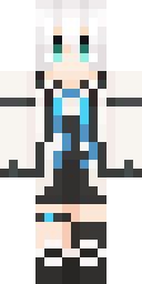 Icy Blue Angel Minecraft skin