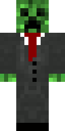 Creeper Necktie Suit Minecraft skin