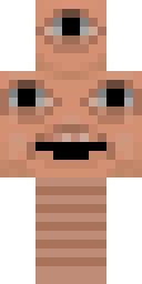 Grinning Flesh Golem Minecraft skin