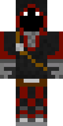 Crimson Demon Hood Minecraft skin