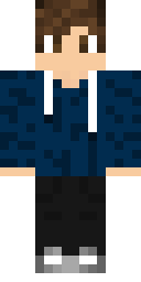 Blue Hoodie Boy Minecraft skin