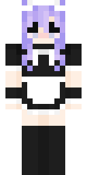 Violet Maid Anime Minecraft skin