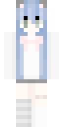 Icy Bunny Angel Minecraft skin