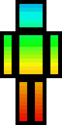 Rainbow Gradient Bot Minecraft skin