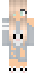 Fluffy Bunny Girl Minecraft skin