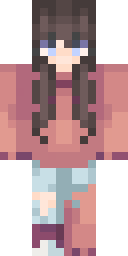 Pastel Rose Girl Minecraft skin