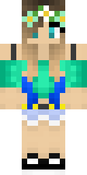 Flower Crown Girl Minecraft skin