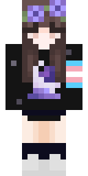 Purple Flower Witch Minecraft skin