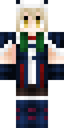 Blonde Vest Schoolgirl Minecraft skin