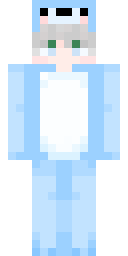 Fluffy Ice Bunny Minecraft skin
