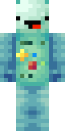 Teal Slime Golem Minecraft skin
