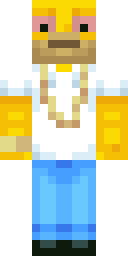 Blonde Denim Casual Minecraft skin