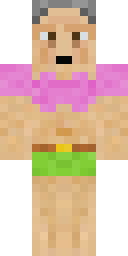 Pink Bikini Meme Guy Minecraft skin