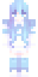 Frost Crystal Girl Minecraft skin