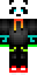 Panda Mask Rebel Minecraft skin