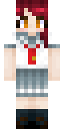 Scarlet Braid Schoolgirl Minecraft skin