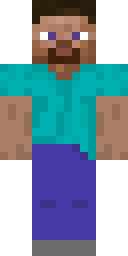 Teal Shirt Steve Minecraft skin