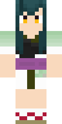 Emerald Kimono Girl Minecraft skin