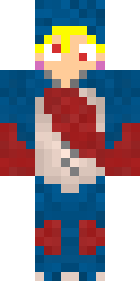 Blonde Scarf Hero Minecraft skin