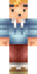 Classic Blue Steve Minecraft skin