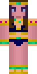 Golden Aztec Priestess Minecraft skin