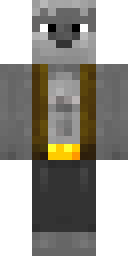 Gray Wolf Hoodie Minecraft skin