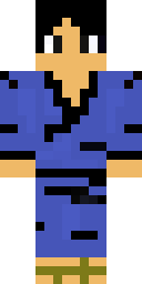 Blue Kimono Warrior Minecraft skin