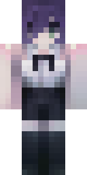 Violet Goth Girl Minecraft skin