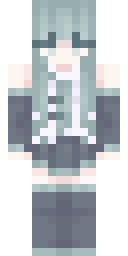Silver Maid Girl Minecraft skin
