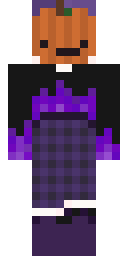 Purple Pumpkin Head Minecraft skin