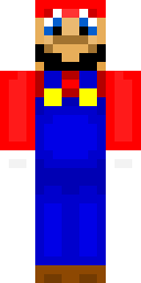 Classic Plumber Mario Minecraft skin