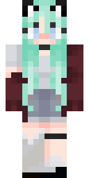 Mint Angel Maiden Minecraft skin