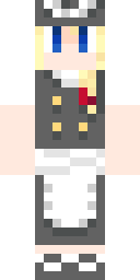 Porcelain Maid Kitty Minecraft skin