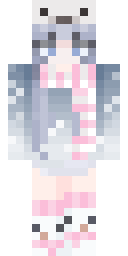 Silver Angel Sweetheart Minecraft skin