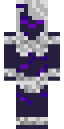 Silver Bone Reaper Minecraft skin