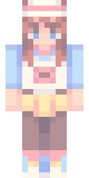 Peach Apron Maid Minecraft skin